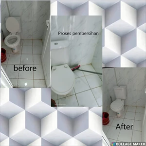Cleaning service Proses pembersihan toilet Fashlab klinik & Lab