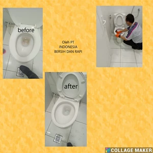 Cleaning service membersihkan toilet Fashlab klinik & laboratorium