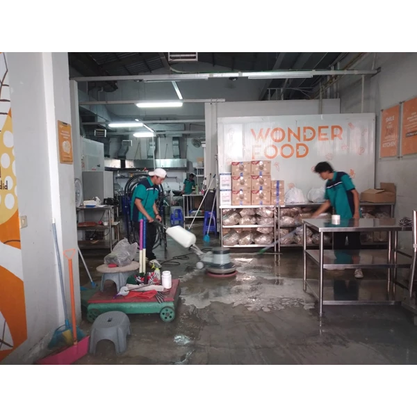 General Cleaning polisher lantai di Wonderfood indonesia By Jaya Utama Santikah