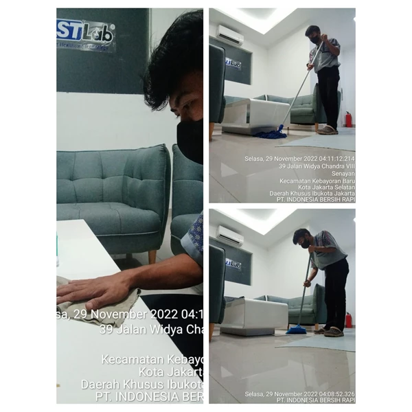 Office Boy/Girl Swepping dusting mopping lantai empat 29/11/2022 By Jaya Utama Santikah