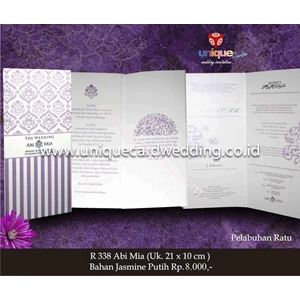 Undangan Pernikahan R 338 By CV. Unique Card Wedding Invitation