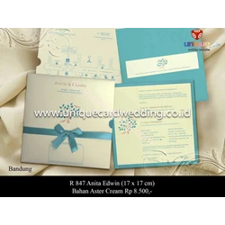 Undangan Pernikahan R 847 By Unique Card Wedding Invitation