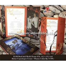 Undangan Pernikahan Model Frame R 288 By Unique Card Wedding Invitation