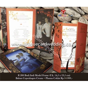 Undangan Pernikahan Model Frame R 288 By CV. Unique Card Wedding Invitation