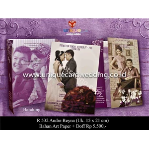 Undangan Pernikahan R 532 By CV. Unique Card Wedding Invitation