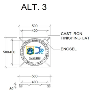 Manhole Cover Cast Iron Model Custom 