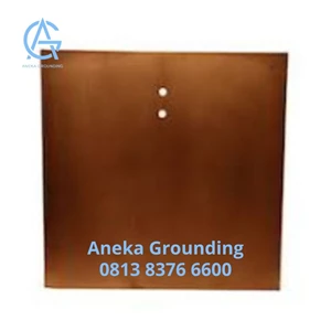Grounding Plate Solid Copper Size 500x500x5 mm