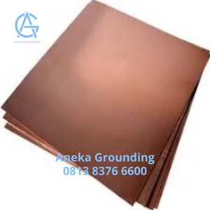 Grounding Plate Solid Copper Ukuran 600x600x3 mm