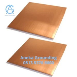 Earth Mat Grounding Solid Copper Ukuran 1000x1000x3 mm