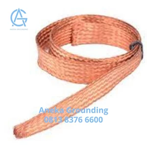 Braided Copper Flexible Ukuran 25 x 3 mm