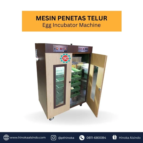 Mesin Penetas Telur Hinoka 1000 Butir 60 Watt 220 Volt
