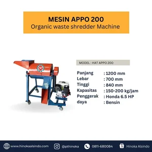 Mesin Pencacah Sampah Organik HAT APPO 200
