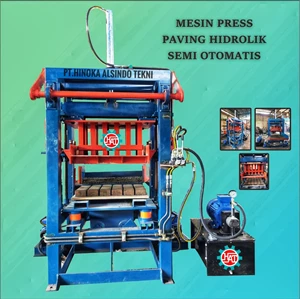  Mesin Press Paving Block Hydrolic Semi Otomatis