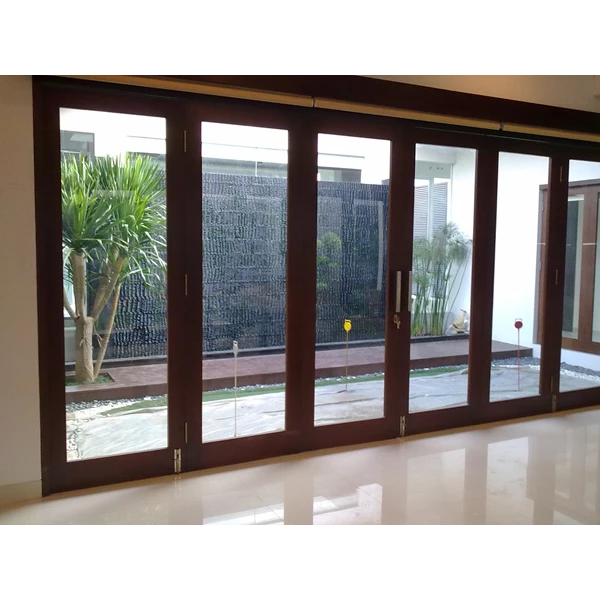 Jasa Design Kaca Ruangan Kaca Partisi UPVC dan Kaca Pintu Sliding By Baja Ringan Construction