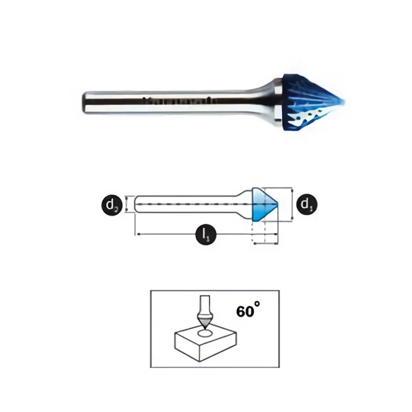 Mata Tuner Karnasch Tungsten Carbide Burr type Countersink 60°