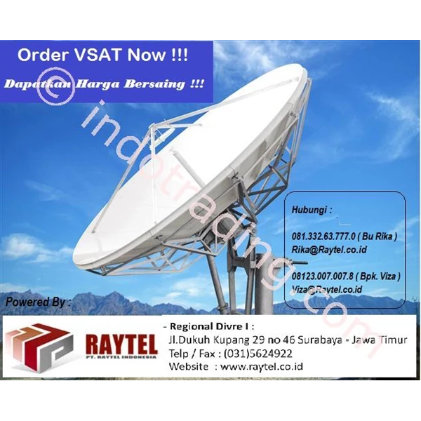 Jaringan Internet Via Vsat C Band Dan Wireless Pop By PT Raytel Indonesia