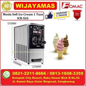 Mesin Pembuat Es Krim Soft 1 Tuas ICR-S26 Soft ice Cream Machine FOMAC