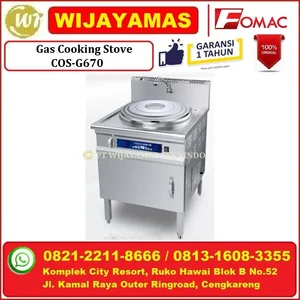 Kompor Gas Komersial 50 Liter COS-G670 Gas Cooking Stove FOMAC MBG - Makan Bergizi Gratis