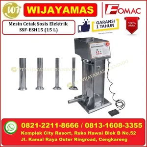 Mesin Pembuat Sosis Elektrik 15 Liter SSF-ESH15 Electric Sausage Stuffer FOMAC