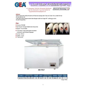 Freezer Pembeku Makanan Ultra Beku Low Temperature - Chest Freezer Mesin Pembeku Makanan -40˚C AB-375LT