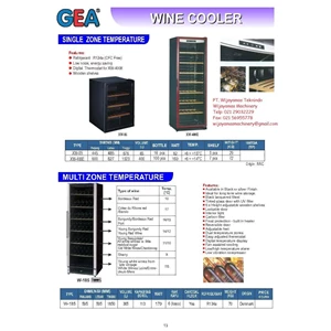 Kulkas dan Freezer Wine Cooler XW-85 -W185 GEA (Mesin Pendingin Wine)