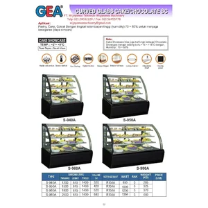 Curved Glass Cake-Chocholate (Mesin Pndingin Kue) S-940A - S-980A
