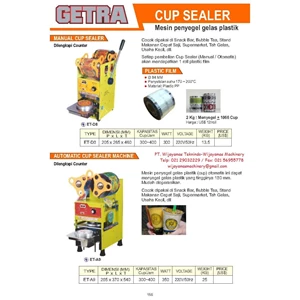 Semi Auto Cup Sealer (Mesin Segel Cup)  ET-D8 - ET-A9