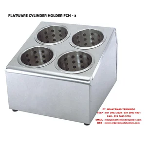 MBG - Makan Bergizi Gratis - FLATWARE CYLINDER HOLDER FCH-3 MUTU ( Tempat Peniris Sendok ) Peralatan Restoran dan Cafe