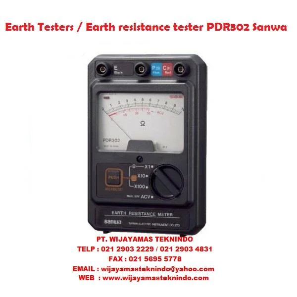 Earth Testers／Earth resistance tester PDR302 Sanwa