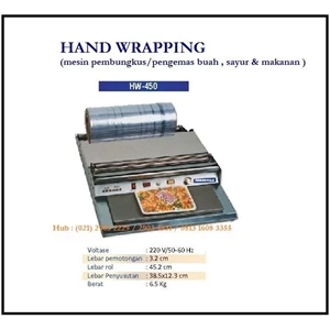 Mesin Pembungkus / Pengemas Makanan Hand Wrapping  HW-450 Mesin Press dan Mesin Bending