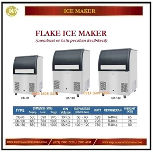 Mesin Pembuat Es Batu / Flake Ice Maker CK-70 / CK-100 / CK-150 Mesin Makanan dan Minuman Cepat Saji