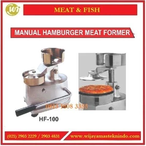 Alat Pembuat Hamburger  / Manual Hamburger Meat Former HF-100 Mesin Pengaduk
