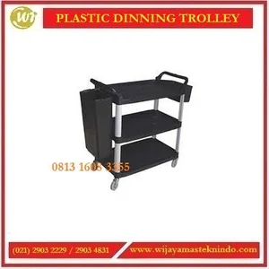 Troli Pengumpul Piring-Piring Bekas / Plastic Dining Trolley PDT-3S / PDT-3L 