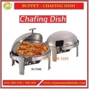 Tempat Penyaji Makanan / Chafing Dish Oval Roll YH-736D Commercial Kitchen