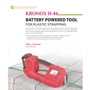 BATTERY POWERED TOOL FOR PLASTIC STRAPPING / KRONOS H-46