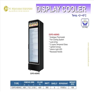Lemari Pendingin / Pendingin Minuman / Display Cooler EXPO-480WG Mesin Makanan dan Minuman Cepat Saji