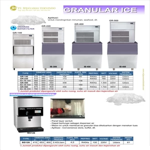 Mesin Pembuat Es Granular / Mesin Granular Ice Maker / Granular Ice / GR-140 / GR-220 / GR-400 / GR- 560 / BS128
