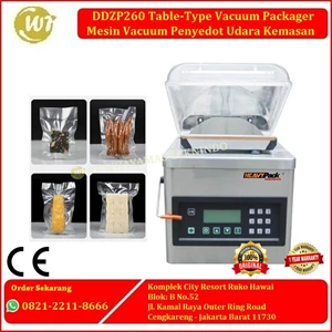 DDZP260 Table-Type Vacuum Packager – Mesin Vacuum Penyedot Udara Kemasan