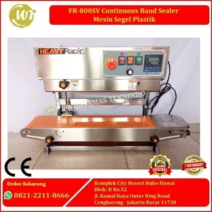 Mesin Segel Plastik Continous FR 800SV Continuous Band Sealer HEAVYPACK