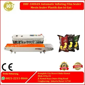 Mesin Seal Kemasan Plastik Dengan Isi Gas DBF1000AN - Automatic Inflating Film Sealer Plastik DBF-1000AN