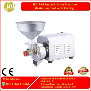 Mesin penggiling kacang Pembuat Selai kacang SSG-R14 Sauce Grinder Machine