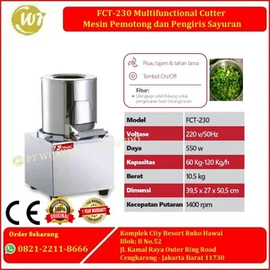 FCT-230 Multifunctional Cutter Food Processors – Mesin Pemotong dan Pengiris Sayuran