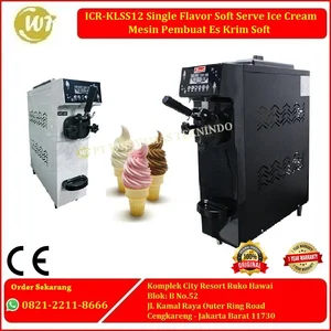 ICR-KLSS12 Single Flavor Soft Serve Ice Cream – Mesin Pembuat Es Krim Soft