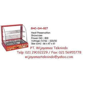 Showcase Mesin Penghangat makanan dan Minuman SHC-DH-827 Warmer Showcase
