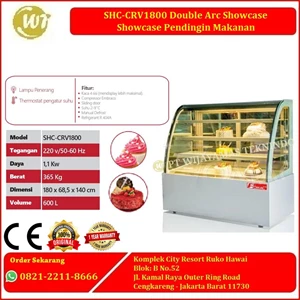 SHC-CRV1800 Double Arc Showcase – Showcase Pendingin Makanan