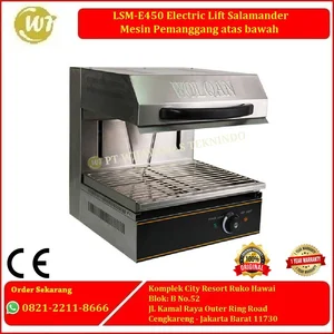 LSM-E450 Electric Lift Salamander - Mesin Pemanggang atas bawah -
