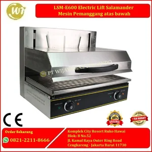 LSM-E600 Electric Lift Salamander - Mesin Pemanggang atas bawah