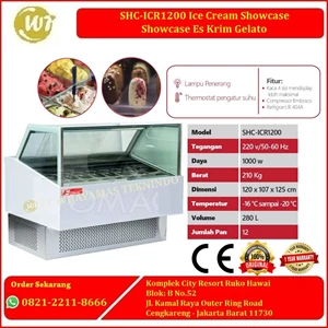 SHC-ICR1200 Ice Cream Showcase – Showcase Es Krim Gelato