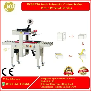 Mesin Segel Atau Mesin Lakban Kardus Semi Automatic Carton Sealer FXJ-4030 Stand Model