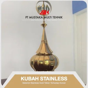 Kubah Stainless Gold 40 cm